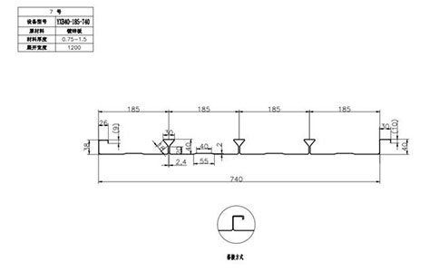 YXB40-185-740闭口楼承板