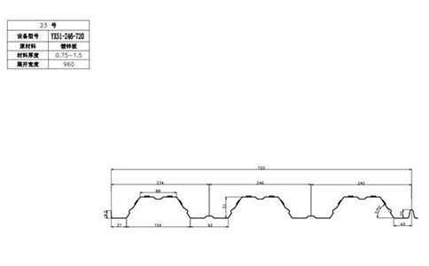 YX51-246-720开口楼承板