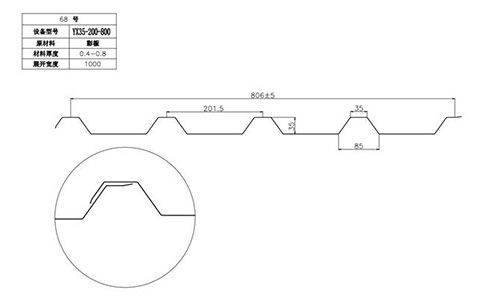 YX35-200-800压型钢板