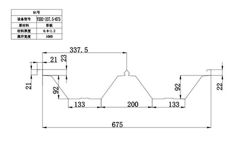 YX92-337.5-675彩钢板